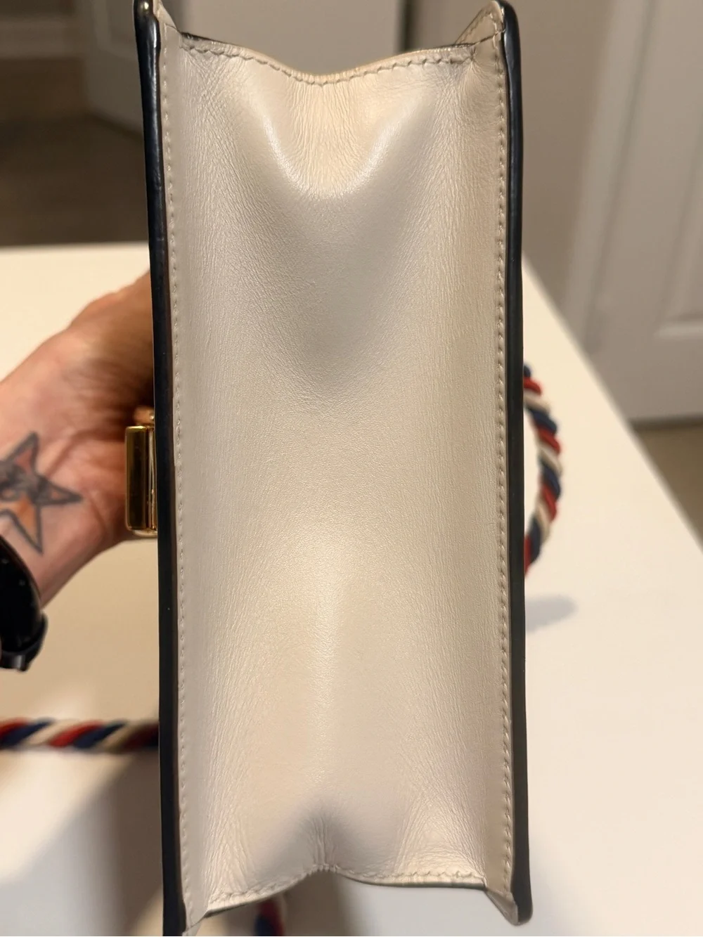 Gucci Sylvie Mini Top Handle Bag with Braided Strap, Dust bag and COA